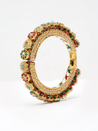 Thumbnail for Multi Embellished Bangle - Ruby Raang - Distacart