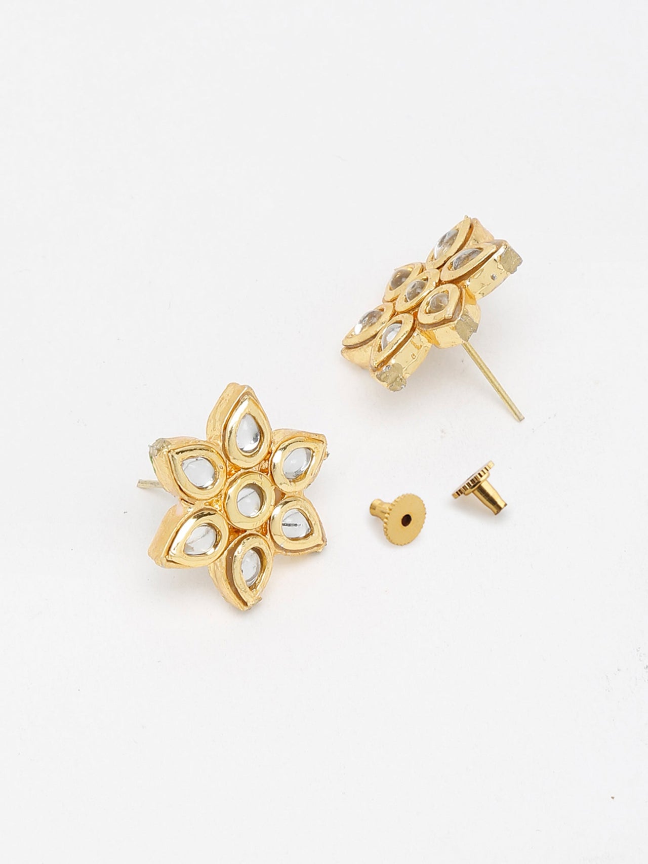 Kundan Studs - Ruby Raang - Distacart