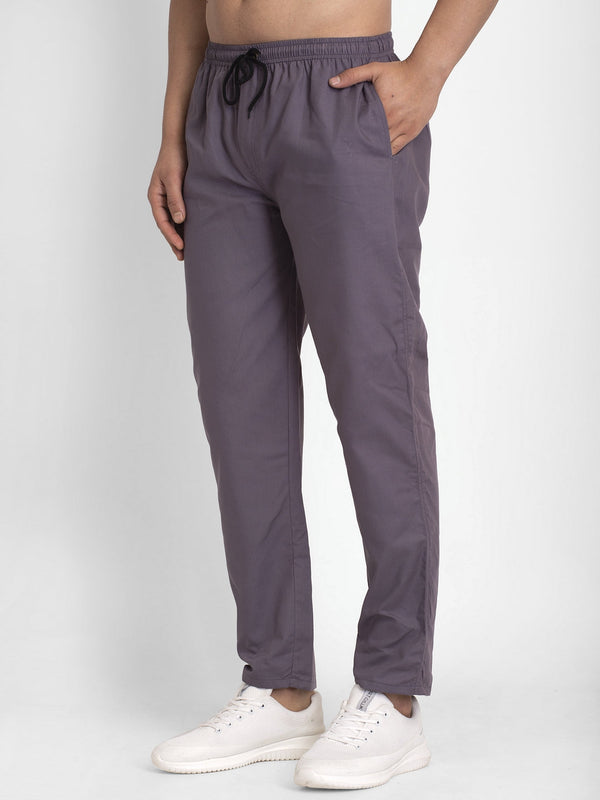 Buy Jainish Men's Grey Solid Cotton Track Pants ( JOG 011Grey ) Online at Best  Price