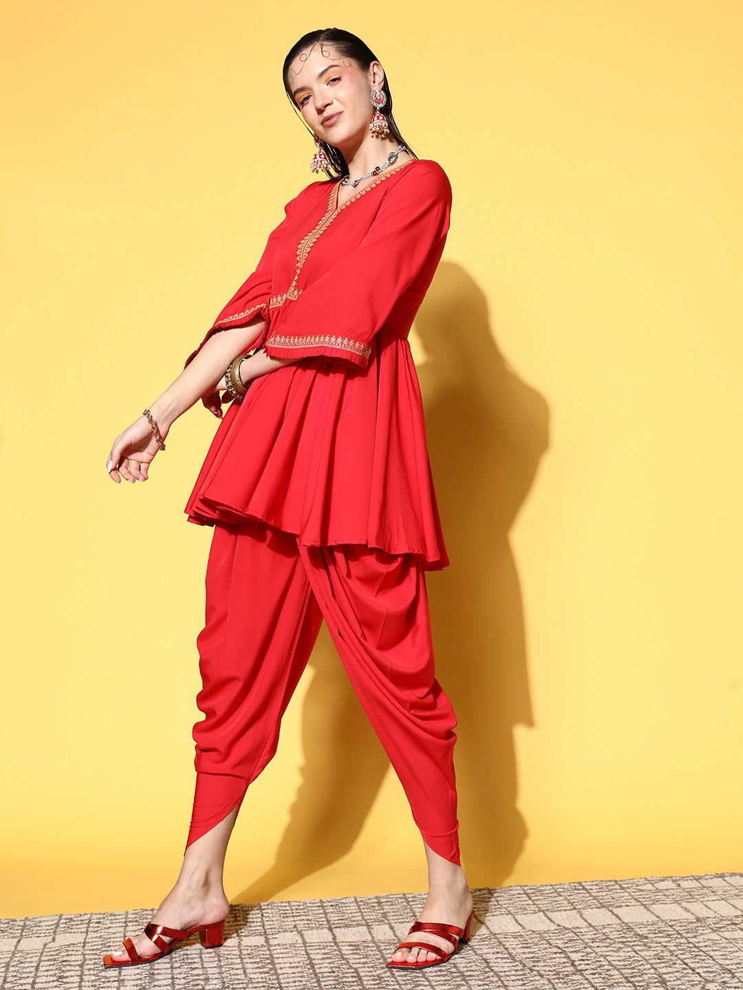 Buy online Pink Rayon Dhoti Salwar Salwars from Churidars & Salwars for  Women by Clora Creation for ₹899 at 50% off | 2024 Limeroad.com