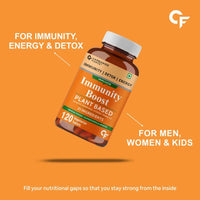 Thumbnail for Carbamide Forte Immunity Boost Plant Based Tablets with Vitamin C, Zinc - Distacart