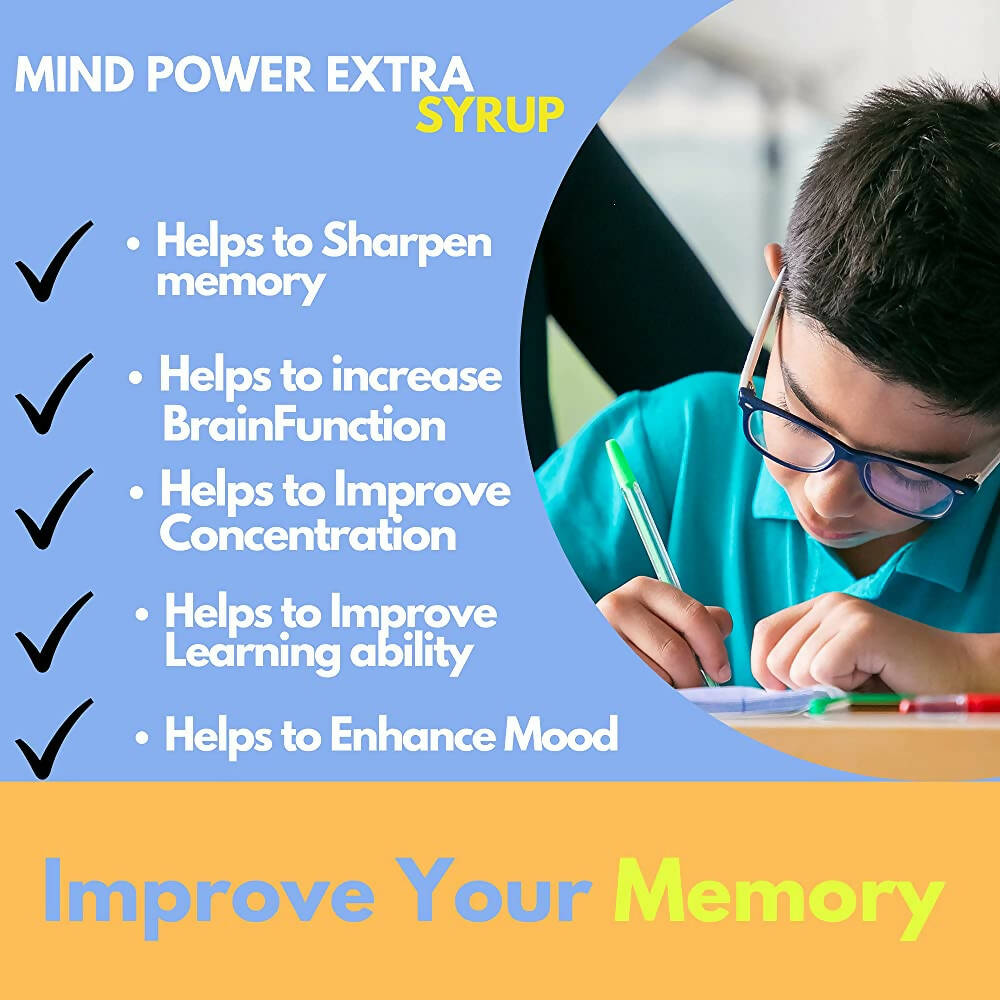 Mind Power Extra Brain Tonic Syrup - Distacart