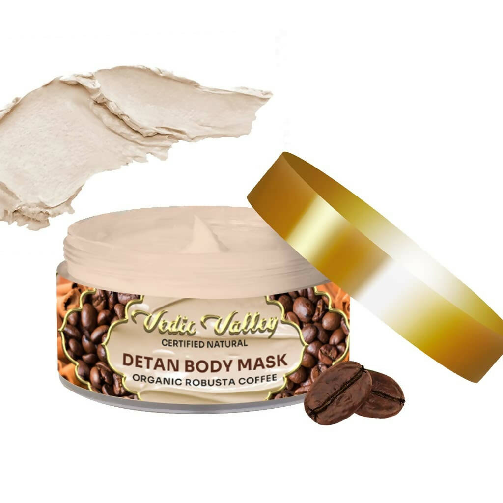 Vedic Valley Detan Body Mask Organic Robusta Coffee - Distacart