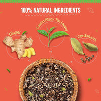 Thumbnail for Chaayos Adrak Elaichi Tea Powder (Ginger & Cardamom)