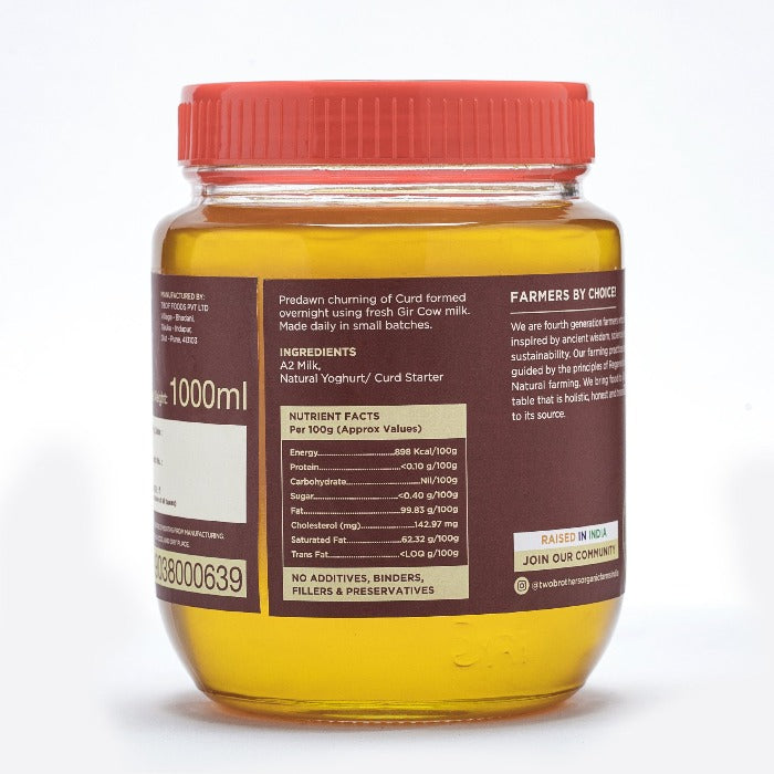 A2 Gir Cow Cultured Ghee 1000 ml