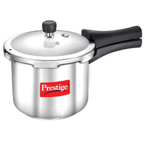 Prestige Popular Aluminum Pressure Cooker, 5 L, Silver