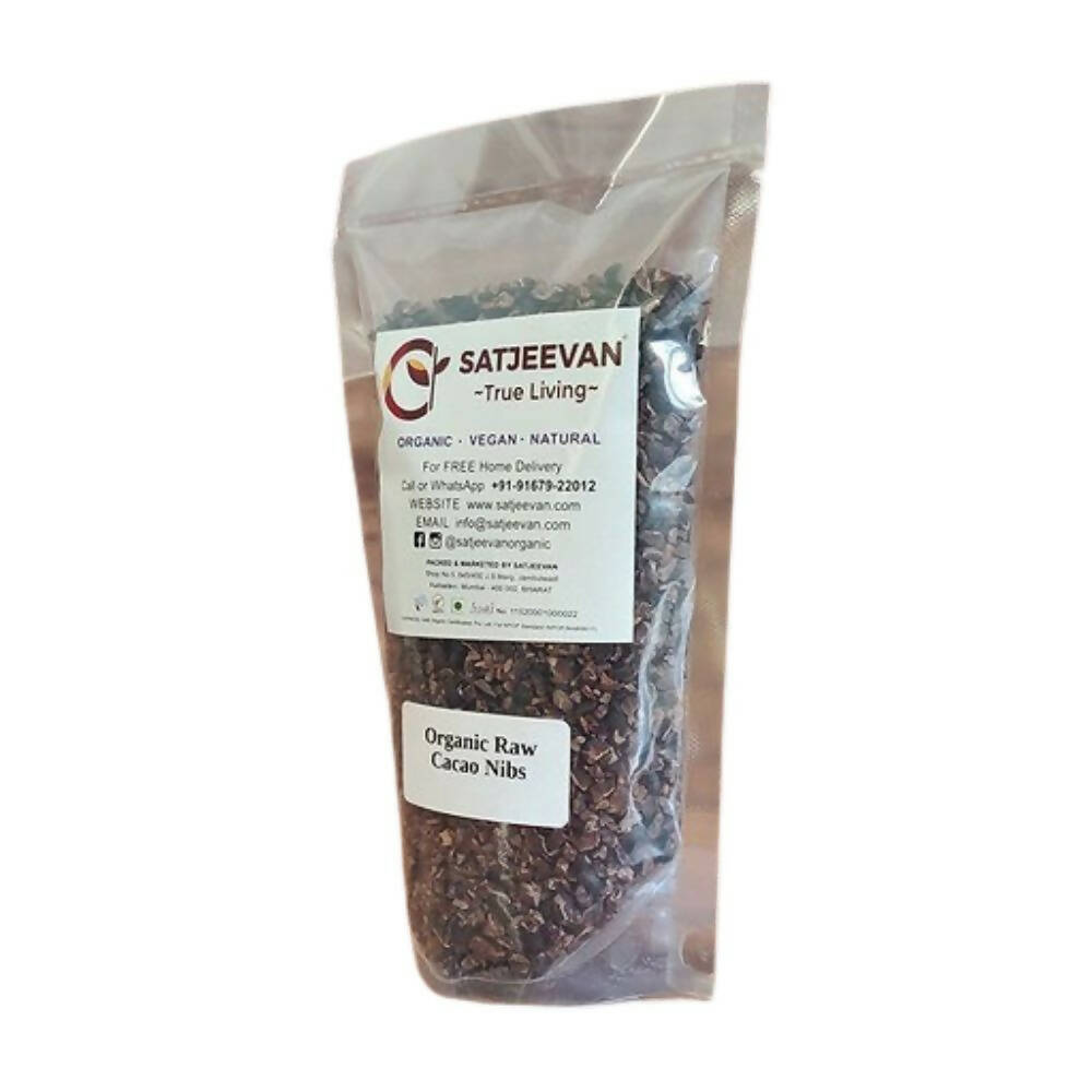 Satjeevan Organic Raw Cacao Nibs - Distacart