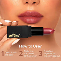 Thumbnail for mCaffeine Cocoa Kiss Creamy Matte Lipstick - Rose Martini - Distacart
