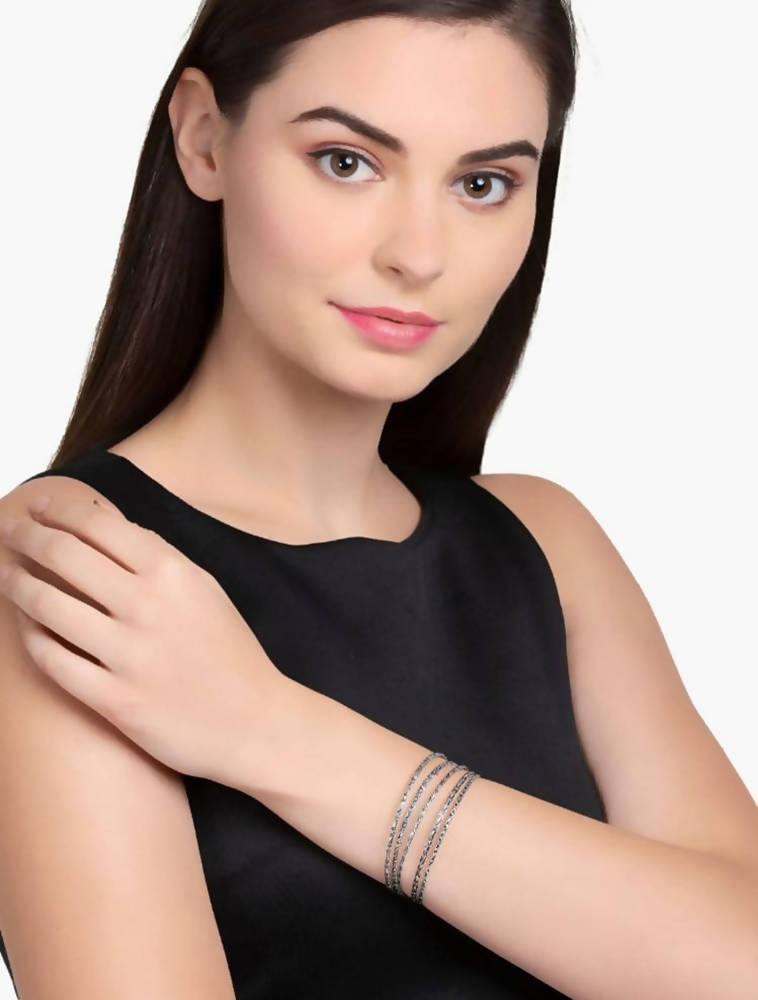 Shop trendy silver bracelet for women online at low price