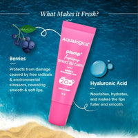 Thumbnail for Aqualogica Pink Sorbet Plump+ Luscious Tinted Lip Balm with Berries and Hyaluronic Acid - Distacart