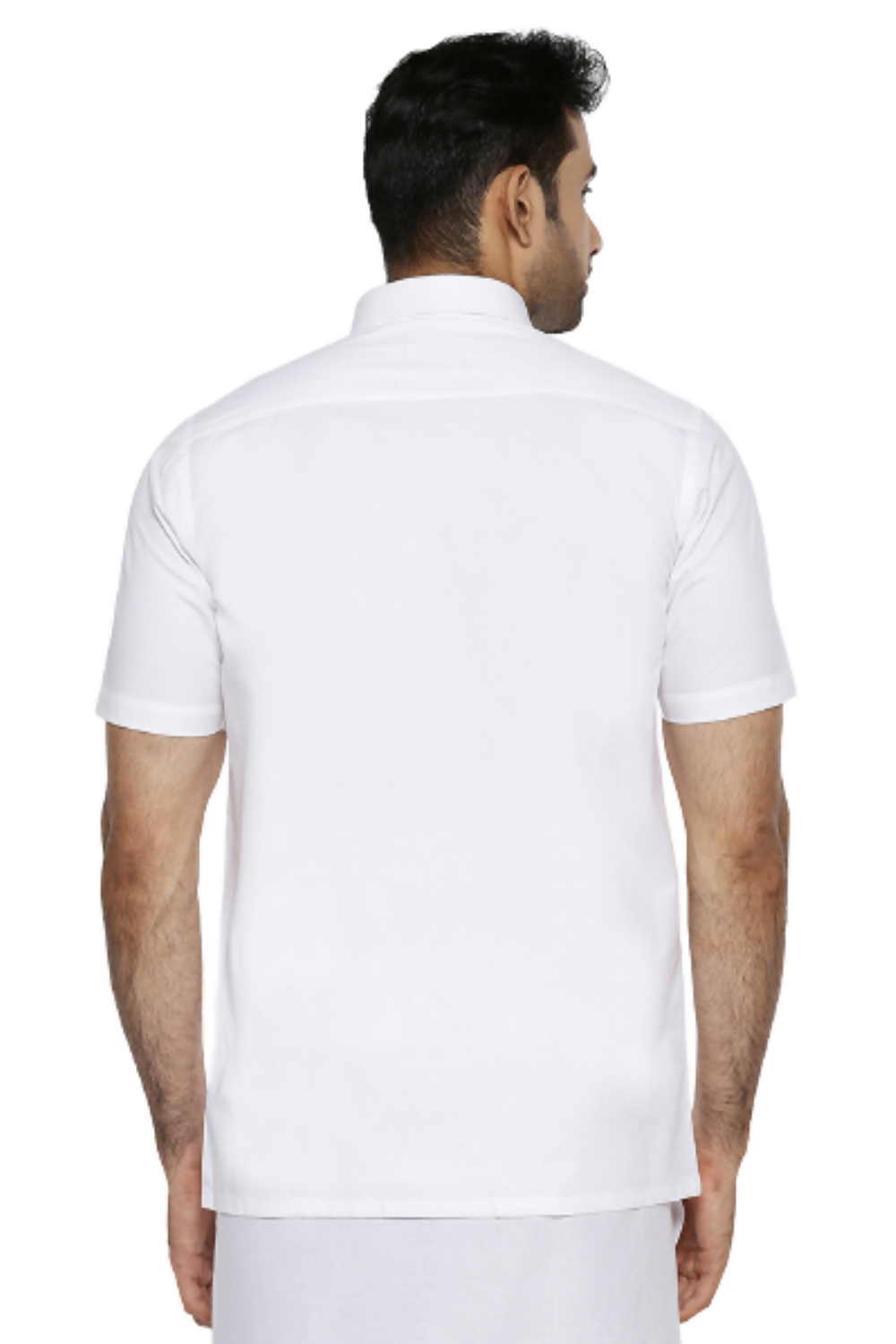 Ramraj Cotton Mens Half Sleeve Formal 100 % Cotton White Shirt - Distacart