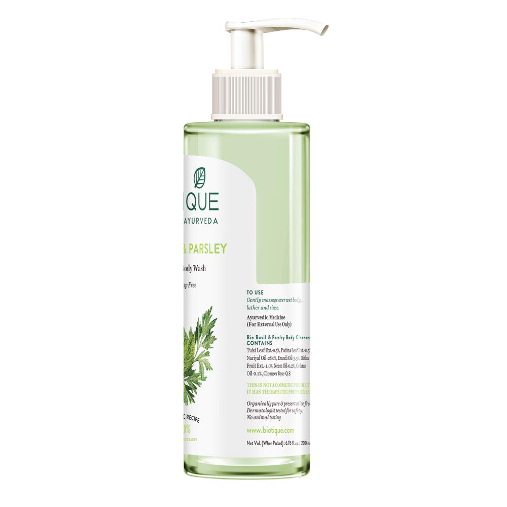 Buy Biotique Bio Basil Parsley Revitalizing Body Wash Online at