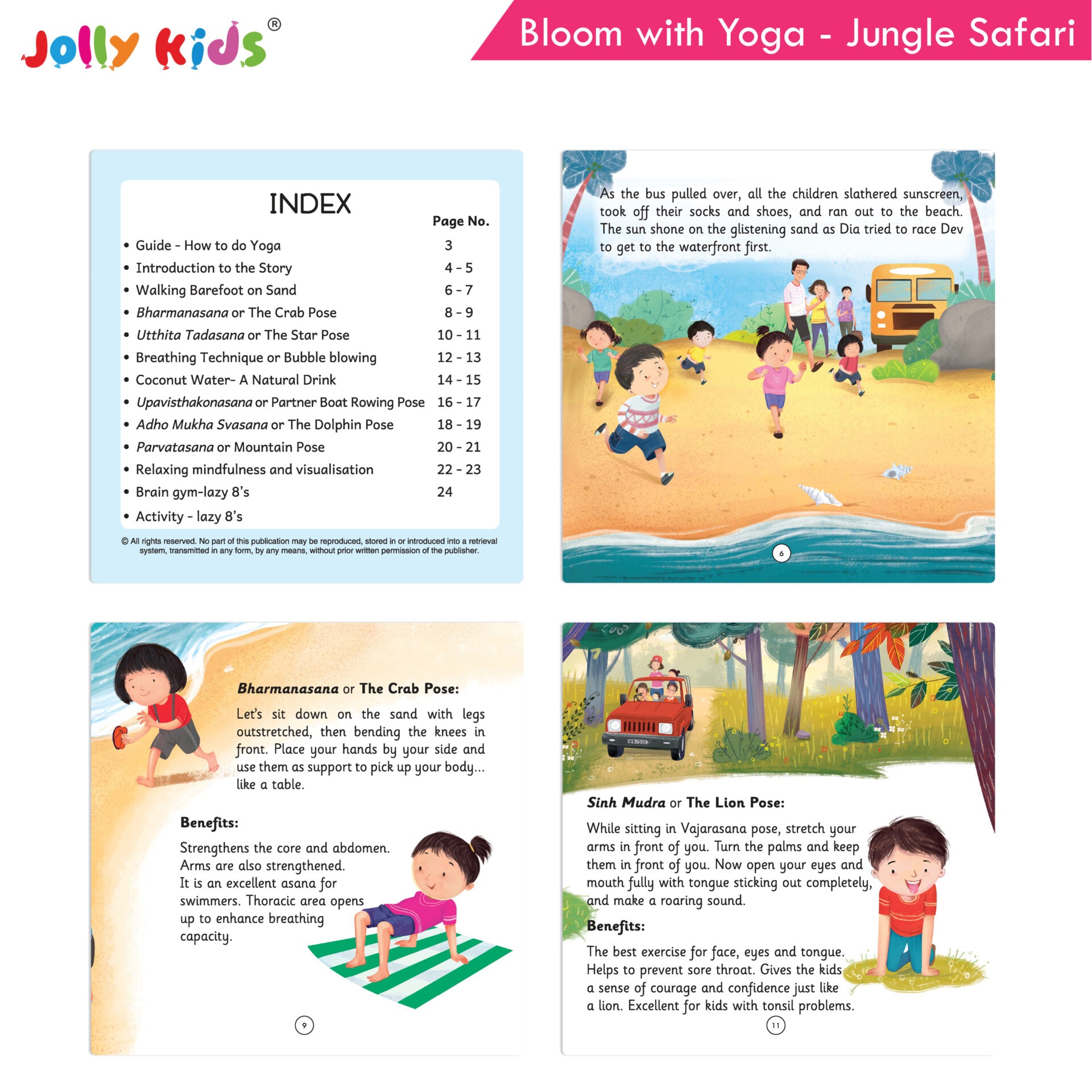 Yoga for Kids Books - Set of 4