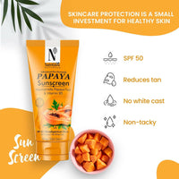 Thumbnail for NutriGlow NATURAL'S Advanced Pro Formula Papaya Sunscreen SPF 50 PA+++ - Distacart