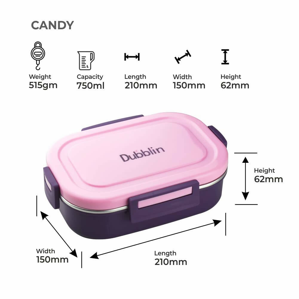 Dubblin Candy Stainless Steel Lunch Box - Distacart