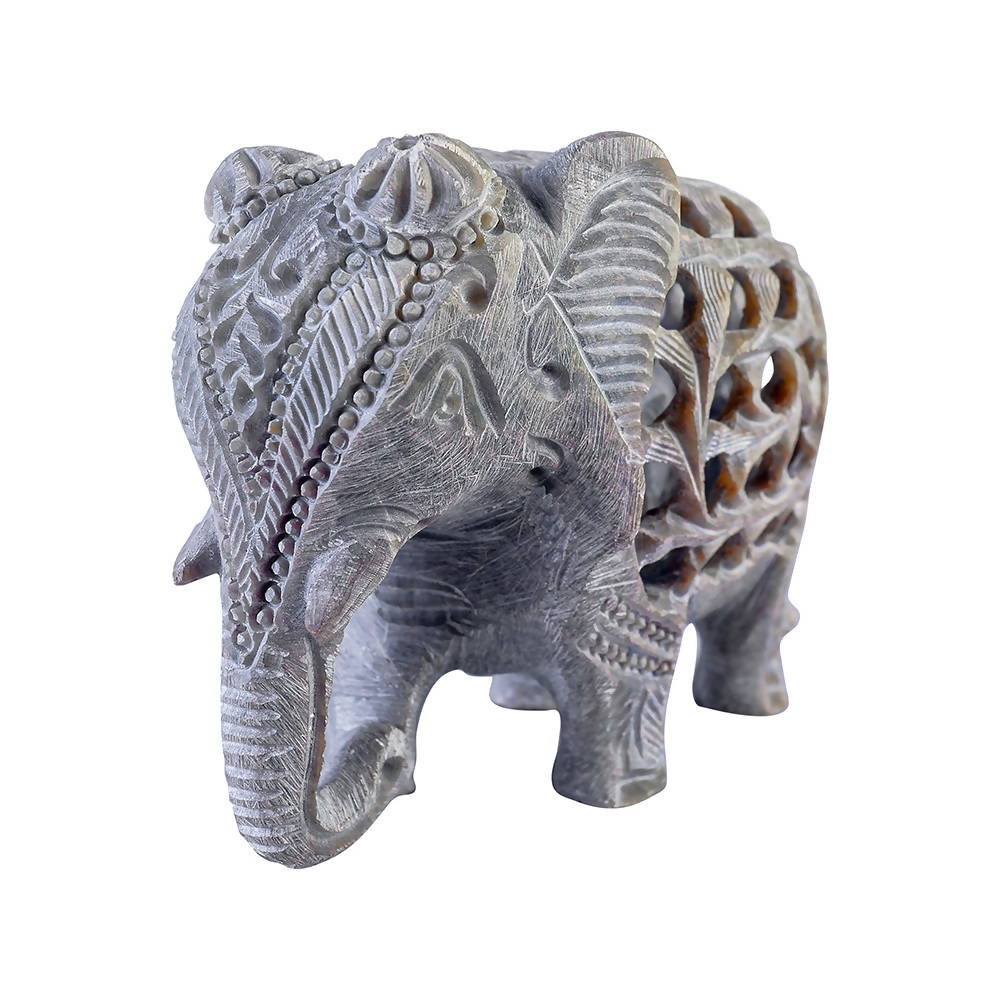 Collectibles India Soapstone Elephant Showpiece - Distacart