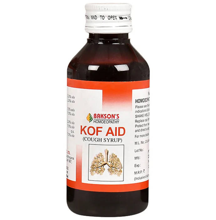 Bakson's Homeopathy Kof Aid Syrup - Distacart