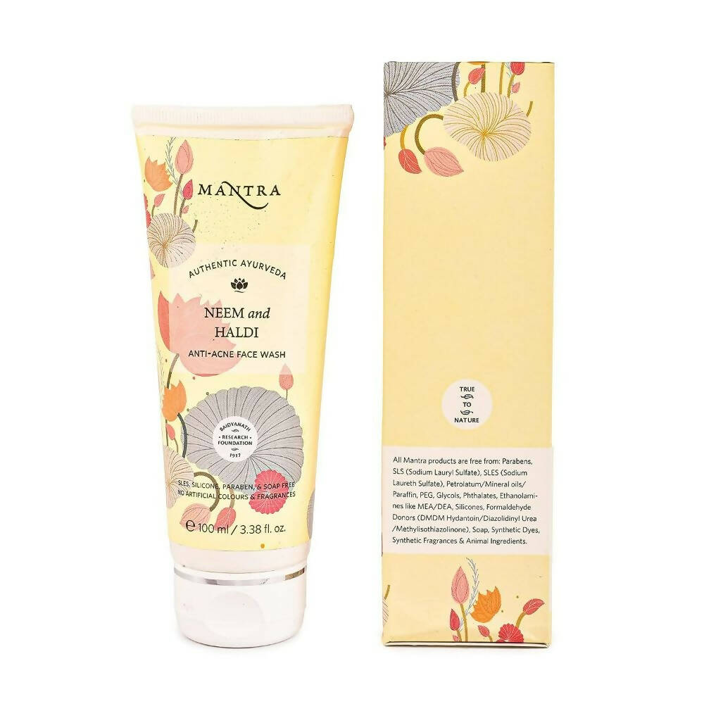 Mantra Herbal Neem and Haldi Anti-Acne Face Wash - Distacart