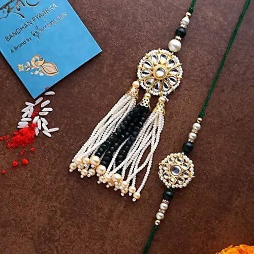 Jewel Design Lumba Rakhi Set