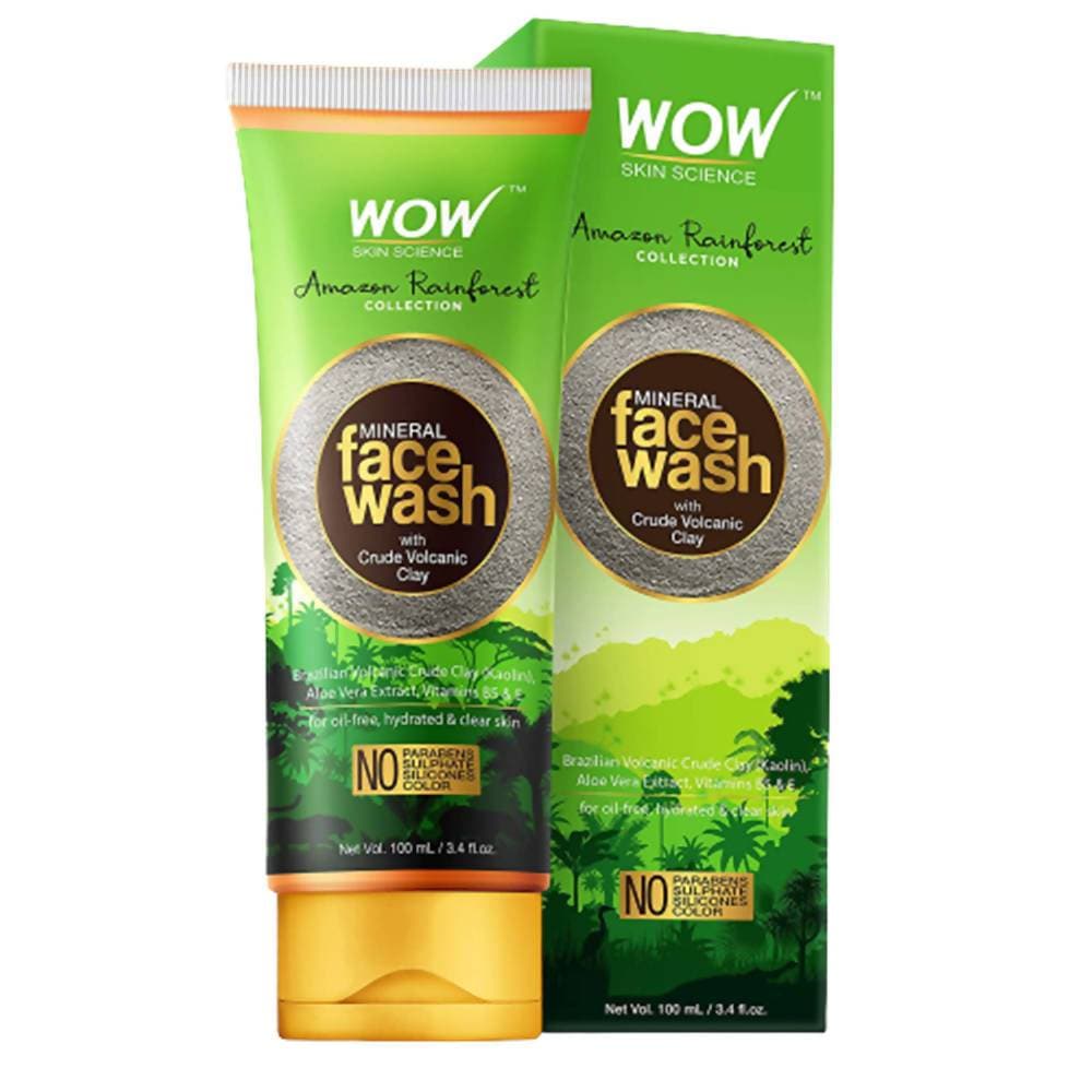 Wow Skin Science Mineral Face Wash with Crude Volcanic Clay