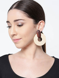 Thumbnail for Priyaasi Women Trendy Western Wodden Dangler And Drop Earrings For Girls - Distacart