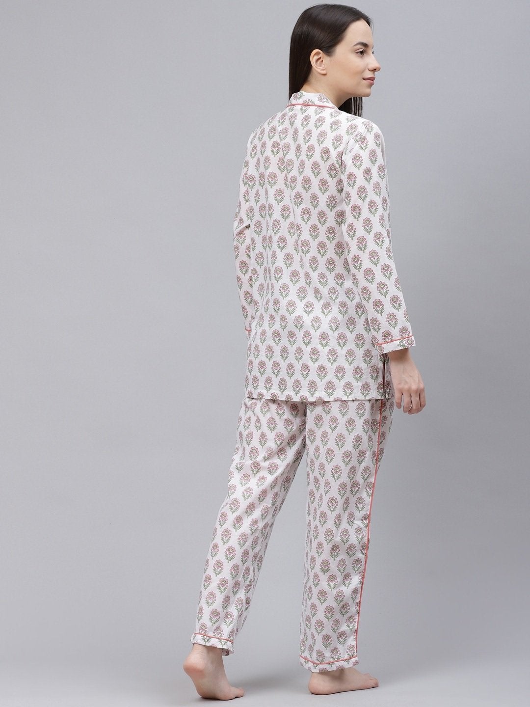 Buy NOZ2TOZ Women's Cotton Printed Shirt & Pajama Set Online at Best Price
