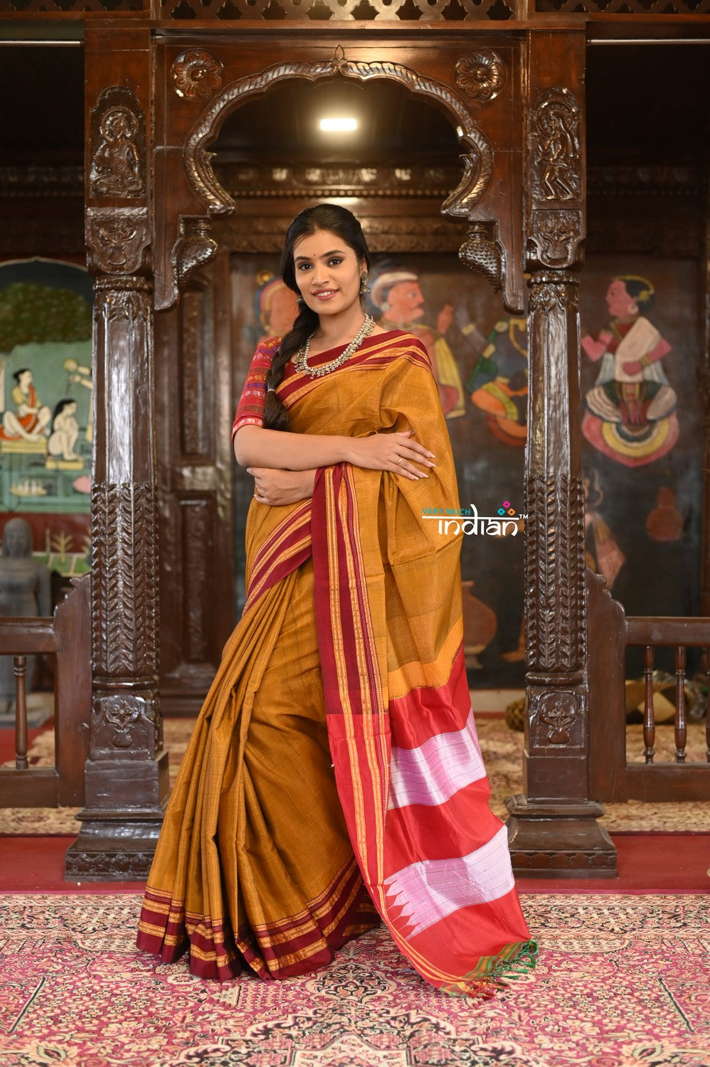 Ilkal handloom saree blouse design | Saree blouse designs, Sleeveless blouse  designs, Blouse designs