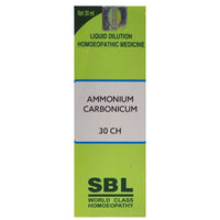 Thumbnail for SBL Homeopathy Ammonium Carbonicum Dilution - Distacart