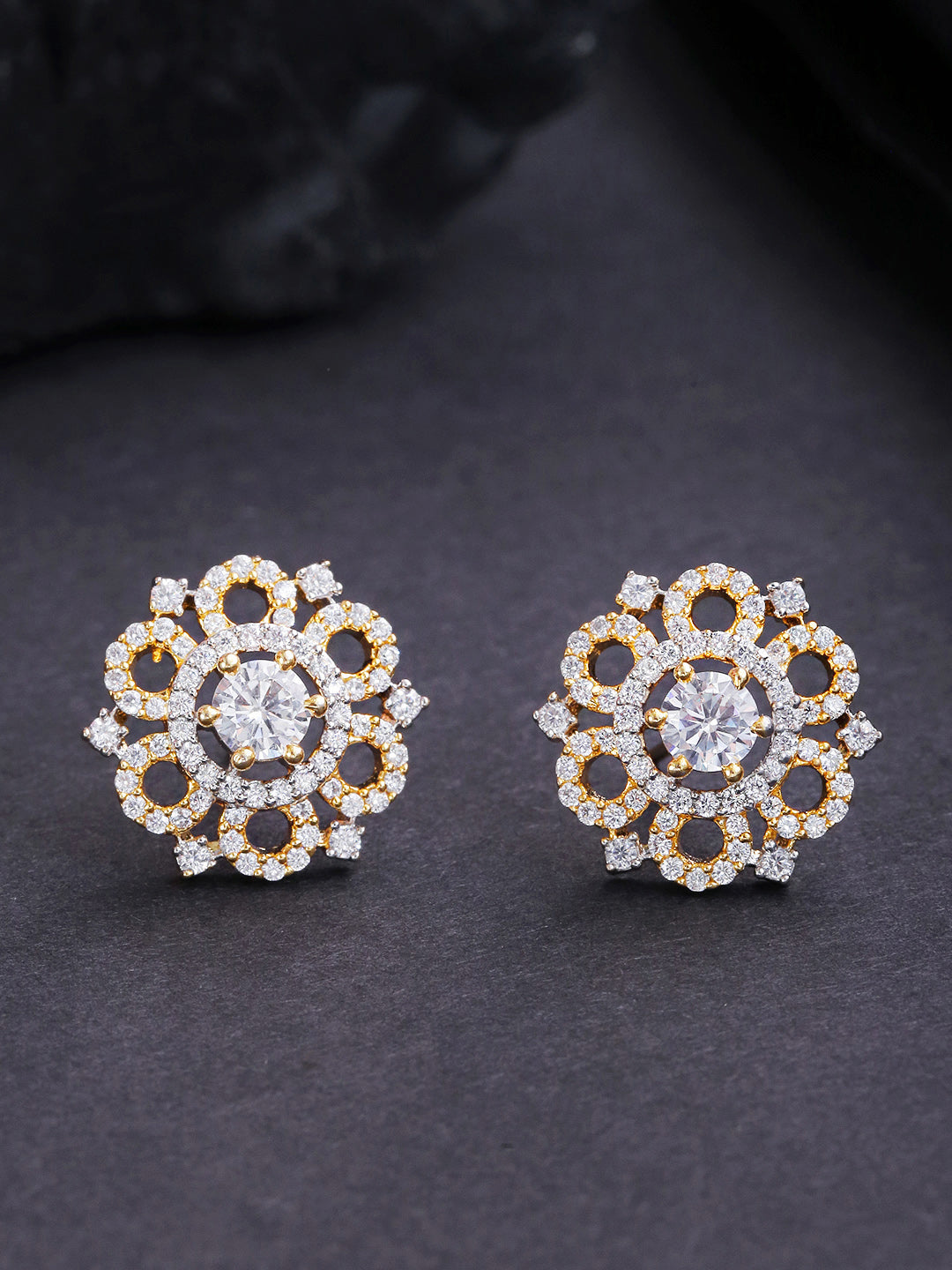 Chaitaly American Diamond Earrings - Trink Wink Jewels