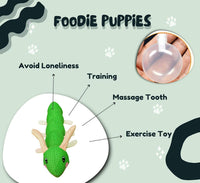 Thumbnail for Foodie Puppies Caterpillar Crinkle Squeaky Plush Dog Toy - Distacart