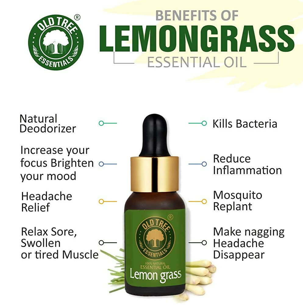 Buy Old Tree Lemongrass Essential Oil Online at Best Price