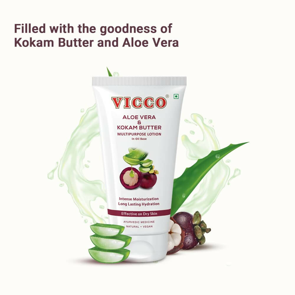 Vicco Aloe Vera & Kokam Butter Multipurpose Lotion - Distacart