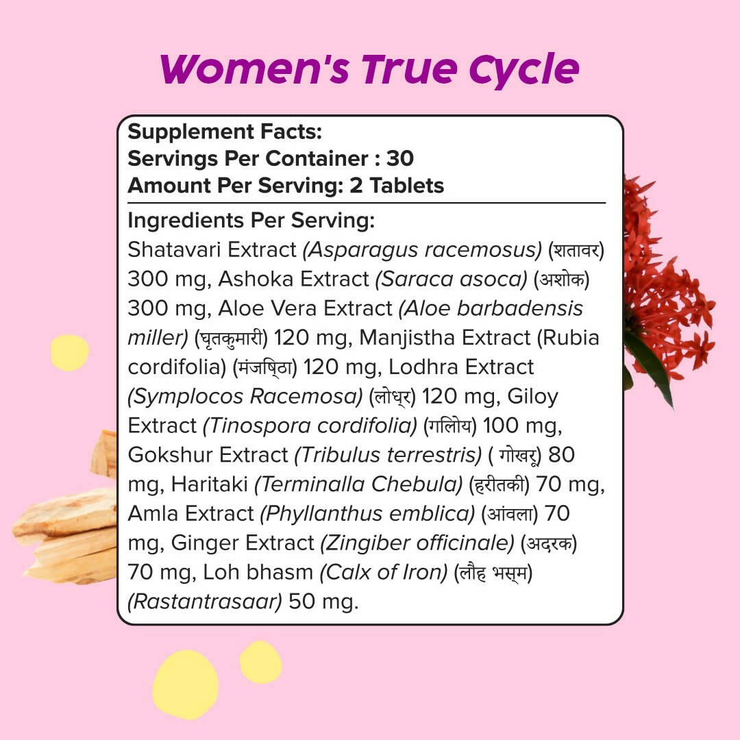 PLIX The Plant Fix Women's True Cycle Tablets - Distacart