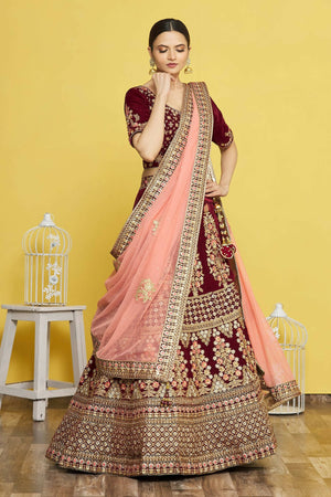 Buy Nude Raw Silk Double Dupatta Lehenga Set by ANGAD SINGH at Ogaan Online  Shopping Site