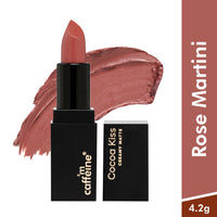 Thumbnail for mCaffeine Cocoa Kiss Creamy Matte Lipstick - Rose Martini - Distacart