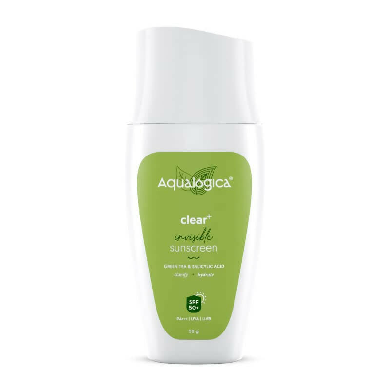 Aqualogica Clear+ Invisible Sunscreen with Green Tea & Salicylic Acid - Distacart