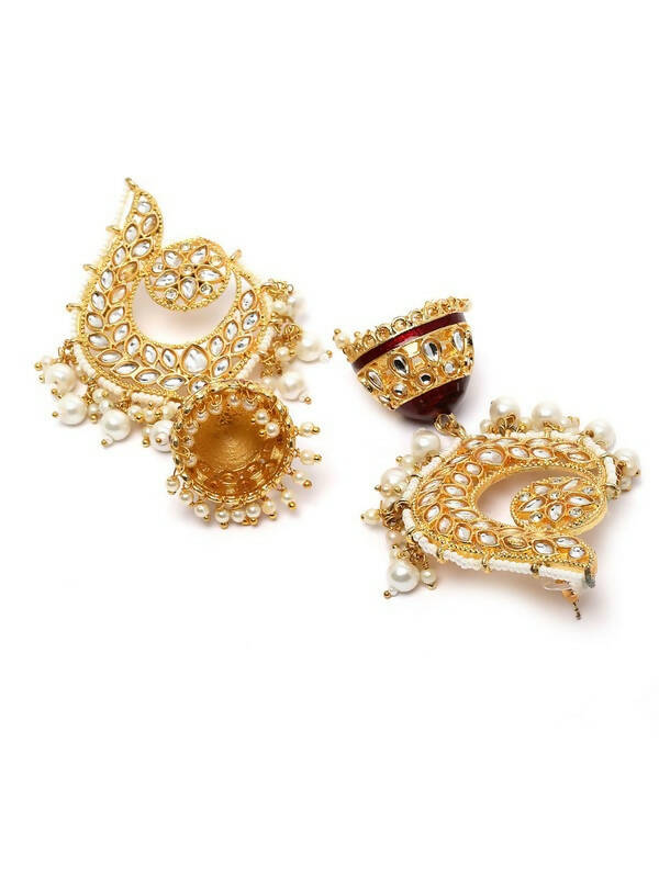 Flipkart.com - Buy DA CREATIONS Gold plated Jhumar latkan jhumka Earring  Brass Jhumki Earring Online at Best Prices in India