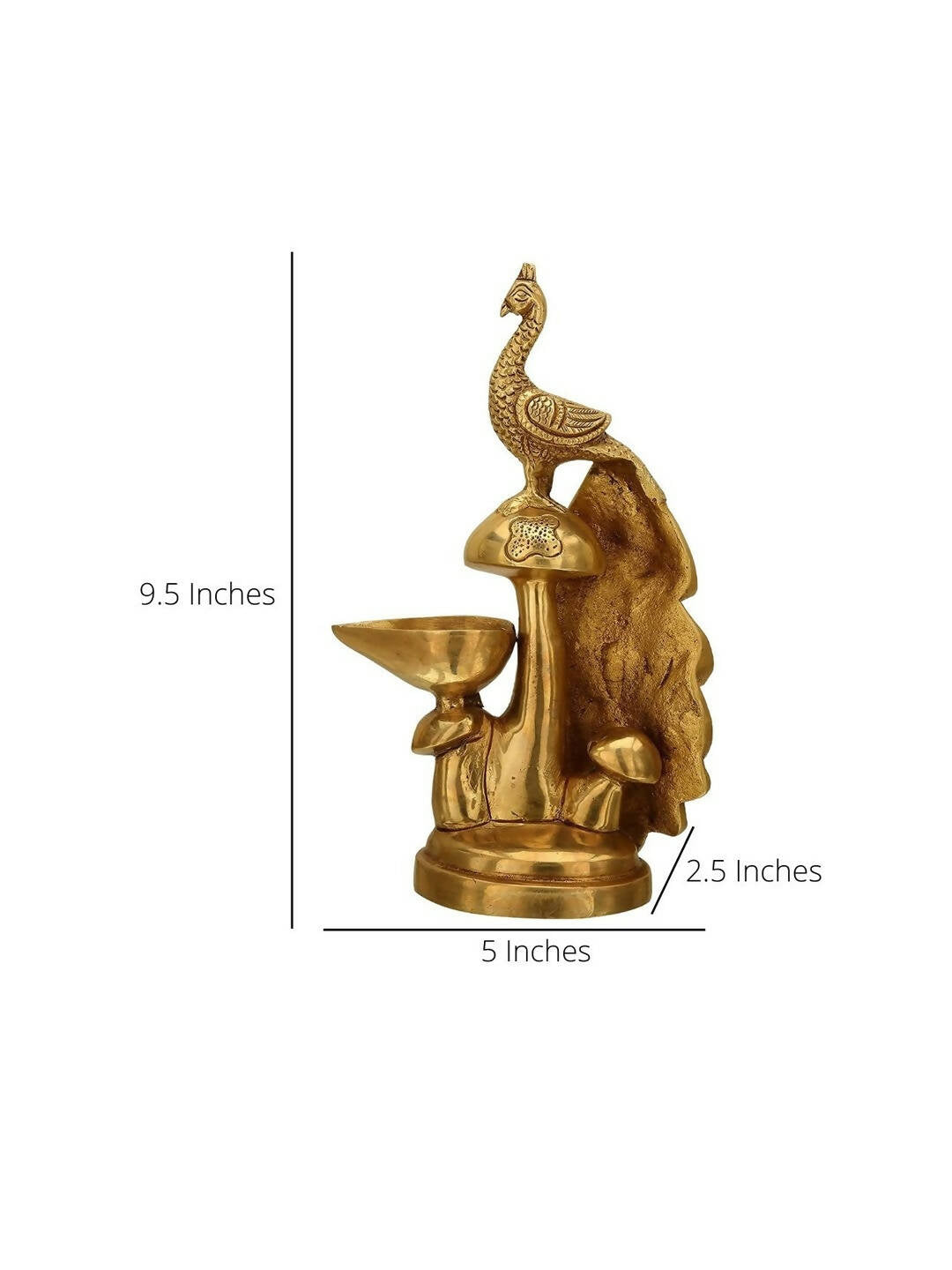 Buy Peacock Lamp Brass Diya  Antique Brass Oil Lamp – Ashtok