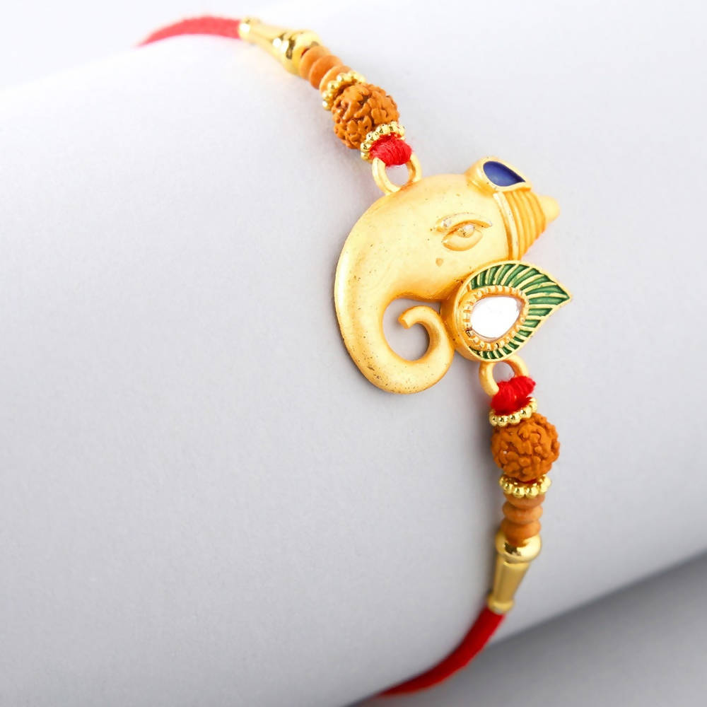 Spiritual Lord Ganesha Rakhi & Dairy Milk Silk