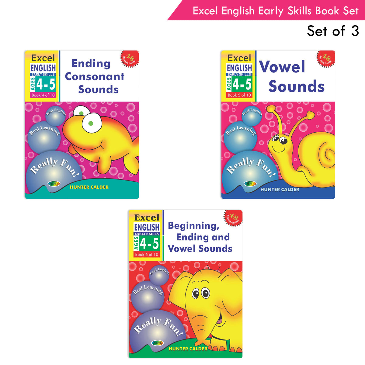 Excel English Early Skills Ages 4 - 5 Years (Set of 3) | Beginning