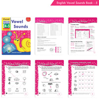 Thumbnail for Excel English Early Skills Ages 4 - 5 Years (Set of 3) | Beginning, Ending Consonant & Vowel Sound Books for Junior KG - Distacart