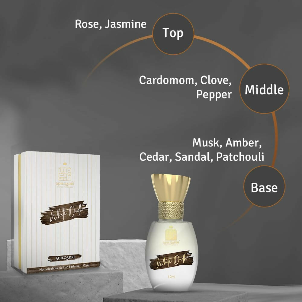 Buy AdilQadri White Oudh Luxury Attar Perfume Online at Best Price