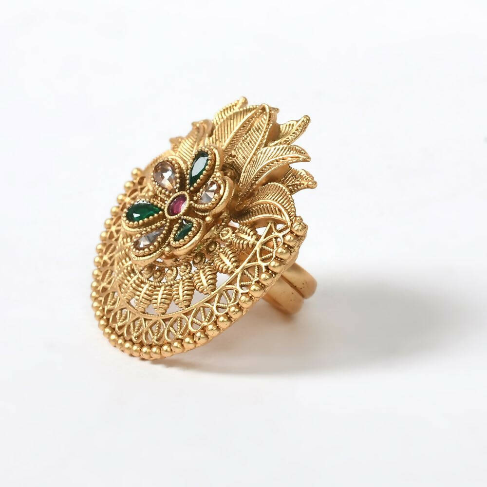 Emerald Ring | Hand jewelry rings, Gold rings fashion, Emerald ring design