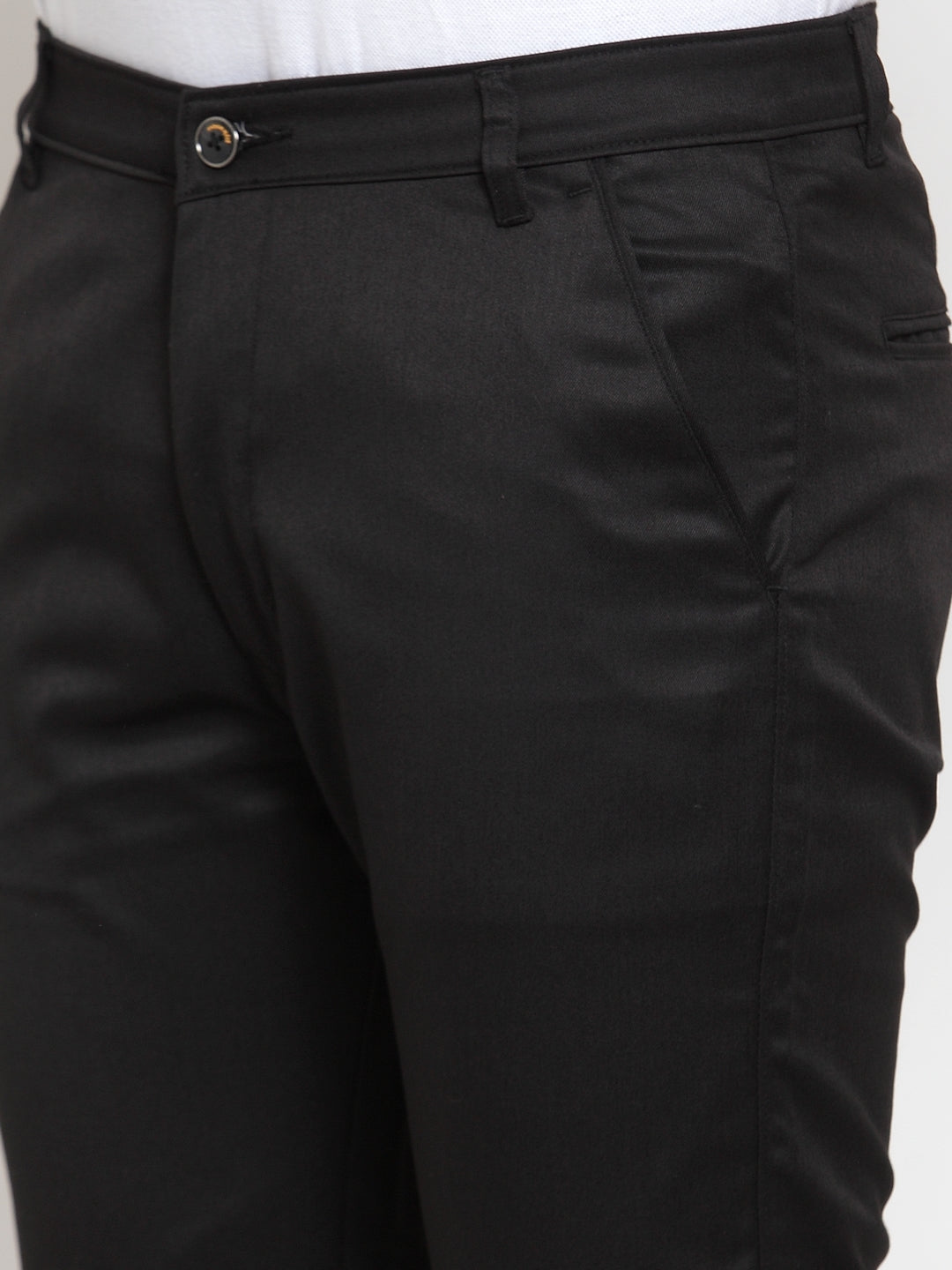 Jainish Men's Black Solid Formal Trousers ( FGP 253Black ) - Distacart