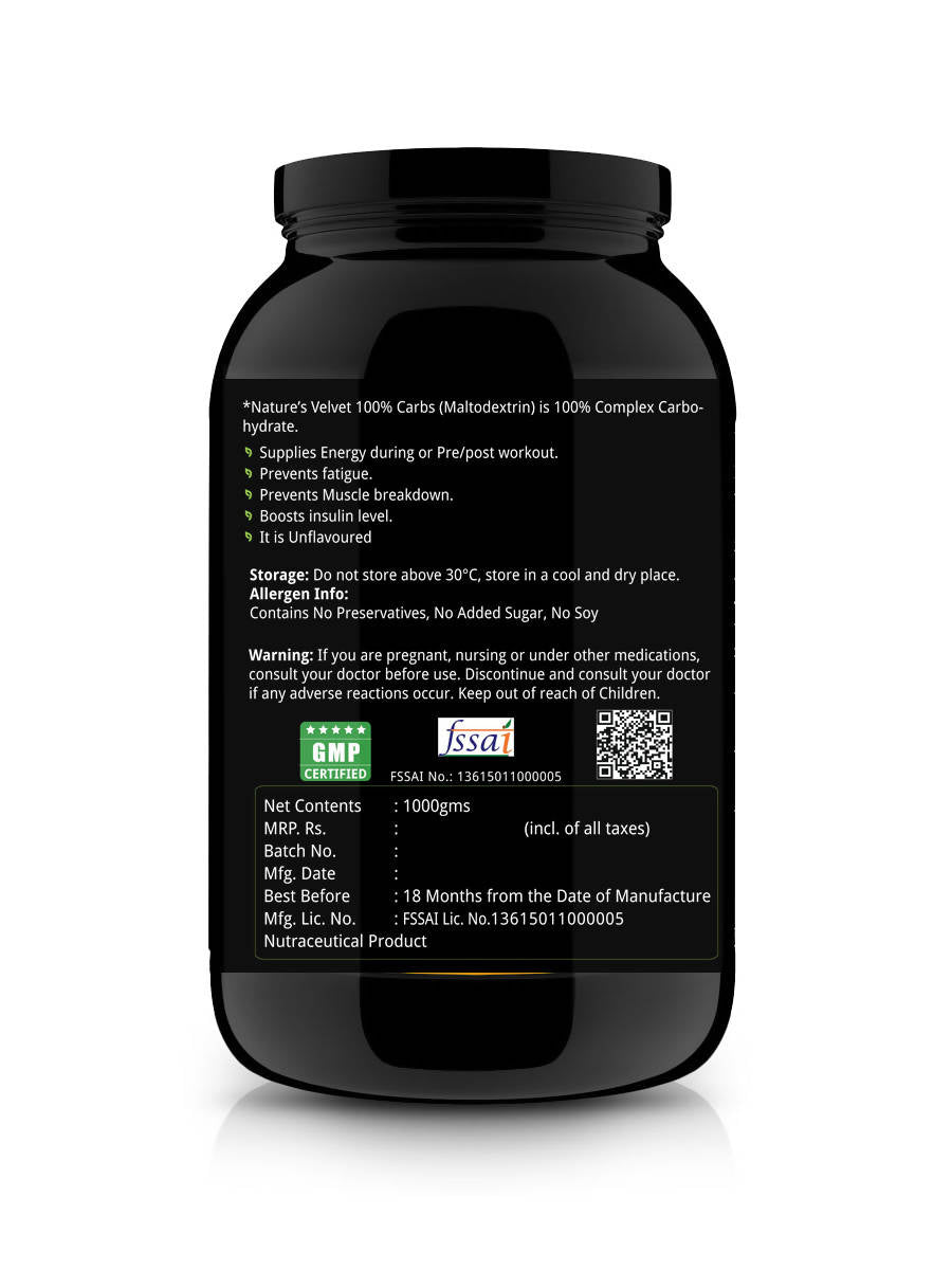 Nature's Velvet 100% Carbs Powder