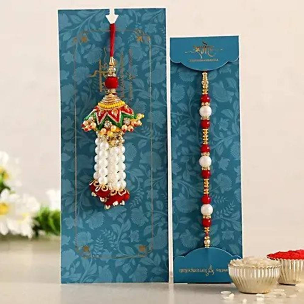 Pearl Lumba Rakhi Set