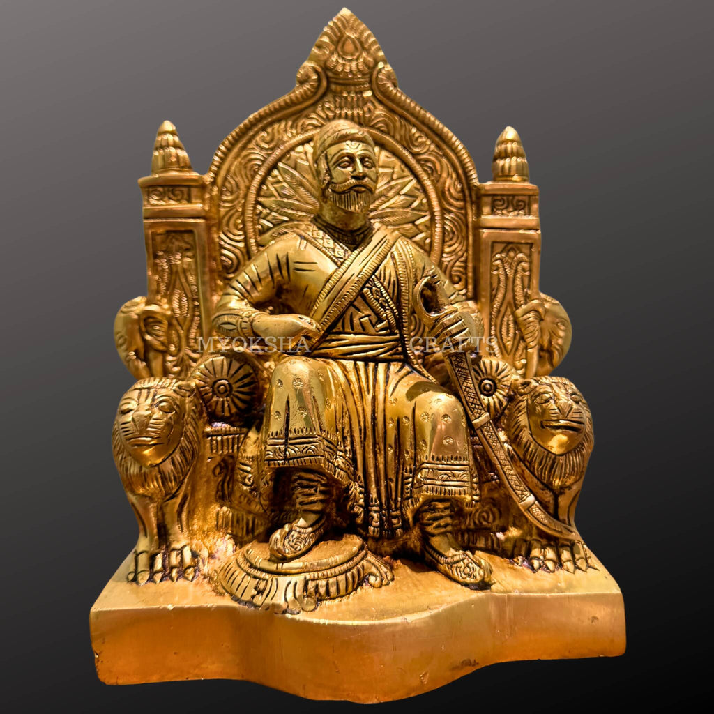 Elegant Brass Chatrapati Shivaji Maharaj Statue - Buy Indian