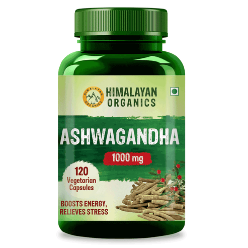 Buy Himalayan Organics Ashwagandha 1000 mg Vegetarian Capsules ...