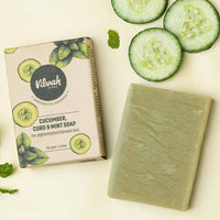 Thumbnail for Vilvah Cucumber, Curd & Mint Soap