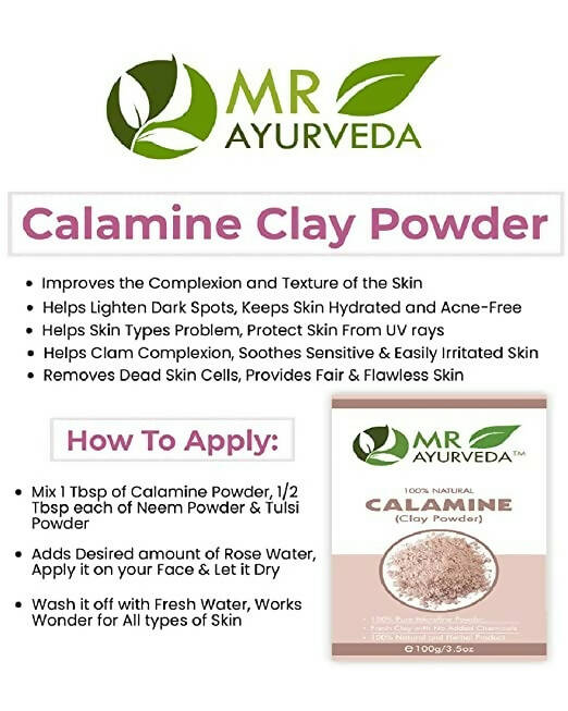 Buy Mr Ayurveda Calamine Clay Powder Online At Best Price Distacart 1854